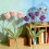 Fausses fleurs de lys tricotées à 9 têtes,-Rose corail 3