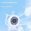 Handheld Fan Powerful Cooling Fan with Suction Cup-Purple 3