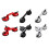 High Strength Aluminum Suction Cup With Antislip-Red 3 claws 2