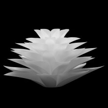 2X Lotus Kronleuchter Lampenschirm DIY Lotus Flower Sechs Lagen Lampenschirm Romantische Zimmer Pendel Leuchte Abdeckung