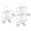 Conteneur de rangement de sac modulaire empilable,- deux étages 4