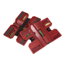 Spirit Level,Magnetic Post Level Tool Folds for Storage, Check Bubble Level(Pack of 4)