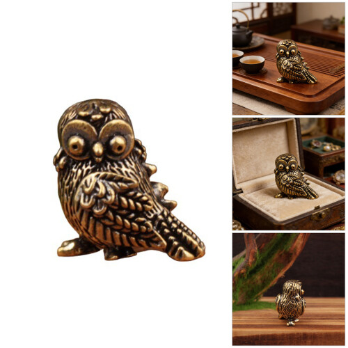 Metall-Eulenstatuen, Vogelfigur, Tierskulptur,-6Stk 2
