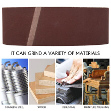 3 X 21Inch Sanding Belts | 240 Grit Aluminum Oxide Sanding Belt | Premium Sandpaper For Portable Belt Sander – 10 Pack