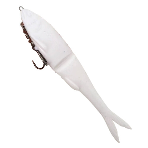 12cm/17cm Simulation Baits with T Shape Tail-White 12cm 10.5g