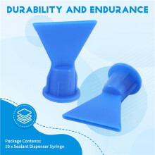 Wave Shape Silicon Cone for Cartridge Caulking Spare Part Nozzle Spray Tip for Sealant Dispenser Syringe Accessory 10Pcs/Lot