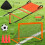 Easy Assembly Soccer Goal Set Perfect for Backyard Park-Orange 5