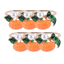 6 Pezzi Halloween Ringraziamento Zucca Portatovagliolo Modello Camera Set Tovagliolo Tavolo Tema Raccolto Portatovagliolo