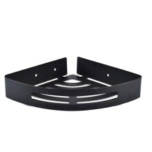 Douche Caddy Badkamer Plank Badkamer Planken Zelfklevende Hoek Douche Plank voor Douche Badkamer Organizer Zwart