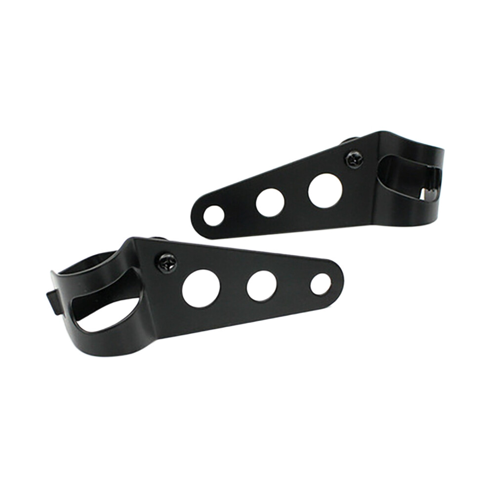 Motorcycle Universal Headlight Mount Bracket For Bobber Racer Kz1000 Kz550 35Mm-43Mm Fork Tube Black 6031079564135