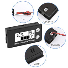 Battery Monitor, Cart Battery Testers Digital Battery Capacity 8-100V Voltage Monitor Remaining Capacity Tester
