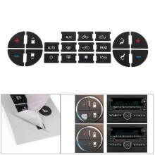 10 x AC Button Repair Kit Dash Replacement for 07-13 Vehicles Decal Stickers