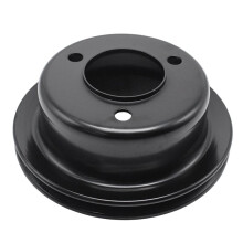 Engine Pump Pulley Single 1 Black Steel Crankshaft Pulley for SB 260 289 3 Bolt V8 1965-1966 Crank Pulley
