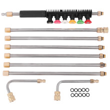 Pressure Washer Extension Wands - 120 Inch Power Washer Gutter Cleaning Tools, Telescoping Replacement Lance, Window Cleaner Nozzles Tips