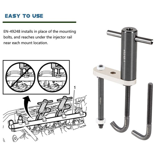 49248 Injector Rail Assembly Remover Tool 6706 for ,Saturn  and  27-214 Direct Injection Engines 2
