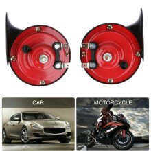 Pair 300DB 12V Universal Electric Snail Train Horn Super Loud Waterproof Horns Siren for Motorcycle Car Truck SUV Boat