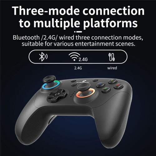 ANBERNIC RGP01 Gamepad Wireless  Game Controller RGB Hall Effect Joystick for PC Android IOS Steam 2