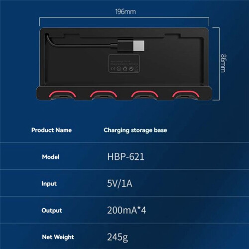 For   Controller Charger Dock Stand Station Holder 4In1 for /OLED Game Support Dock for Charging 2