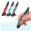 Ergonomic Mouse Mouse Pen Type Mouse USB Computer PC Parts Wireless 2.4G Mouse Pen Type Innovative Vertical Red 6