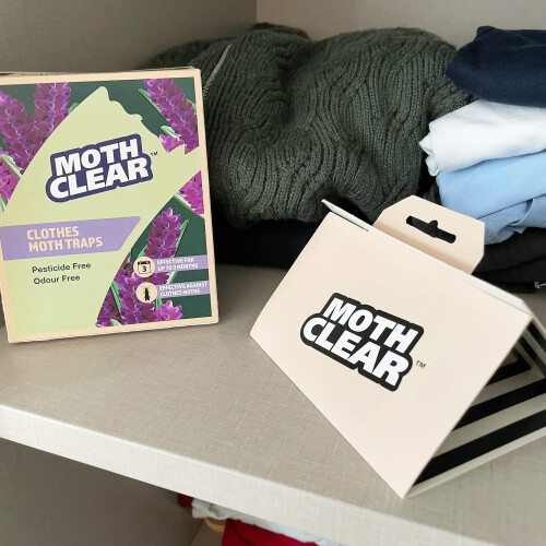 MothClear Clothes Moth Traps 2-Pack - Pheromone Attractant 2