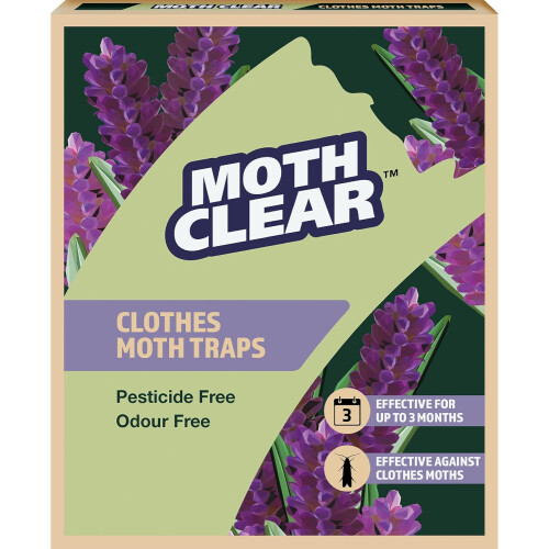 MothClear Clothes Moth Traps 2-Pack - Pheromone Attractant
