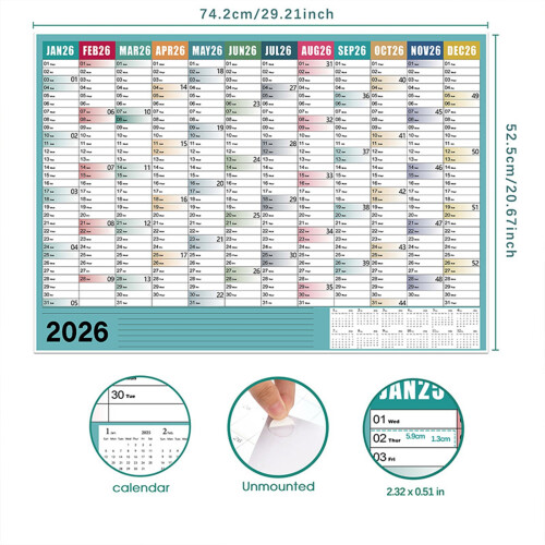 2026 Academic Year Planner Includes Monthly-Green No. 8 2