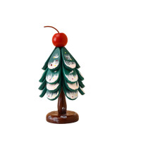 Holz-Weihnachtsbaum-Untersetzer-Set,-ae 4 Scheiben