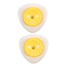 Pack of 2 Hole Punch Tool Mini Puncher Egg Hole Punching Supply Egg Piercing for Kitchen Piercer for Boiled Eggs Useful Egg Poker Device Yellow PP