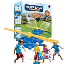 Children's water sprinkler, interactive backyard play, 360 rotatable, portable summer fun