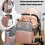 Changing Bag with Changing Mat, Multifunctional Travel Backpack, Grey 3