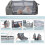 Changing Bag with Changing Mat, Multifunctional Travel Backpack, Grey 4