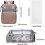 Changing Bag with Changing Mat, Multifunctional Travel Backpack, Grey 5