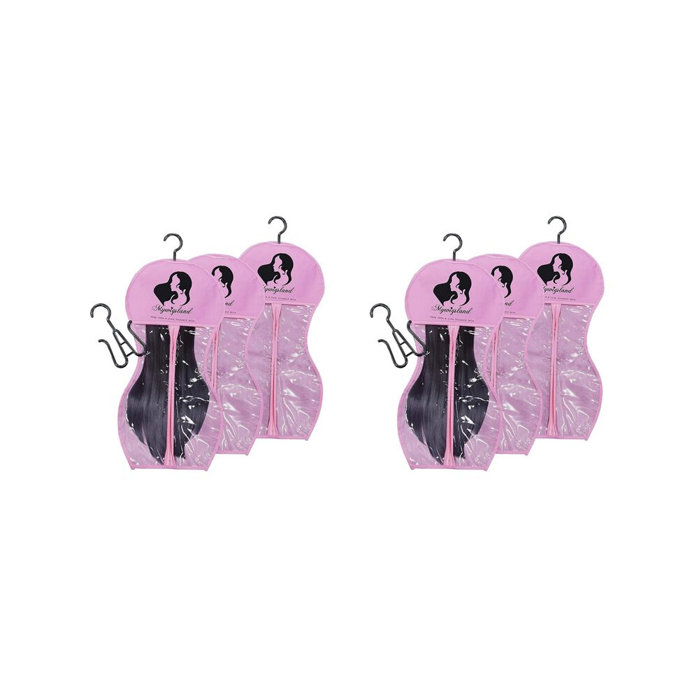 Unisex Wig Storage Bags With Hanger,Wig Hanger For Multiple Wigs,Wig Storage Bags,-Shaped Wig Storage Bag 6 Pcs