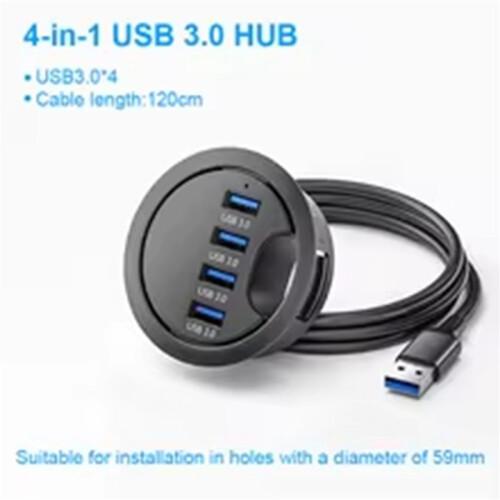 2X USB Hub Kaartlezer Computer USB Desktop Docking Station 3.0 Quad Port HUB Desktop Hub Splitter 2
