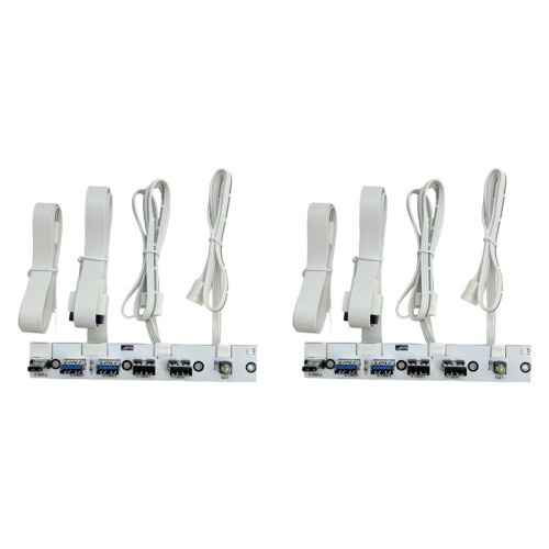 2X USB 3.0 Front Panel Hub IO Panel 2-Port USB3.0+2-Port USB2.0+1-Port TYPE-C 20G+LED  for PC Case Desktop White
