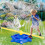 Children's water sprinkler, interactive backyard play, 360 rotatable, portable summer fun 4
