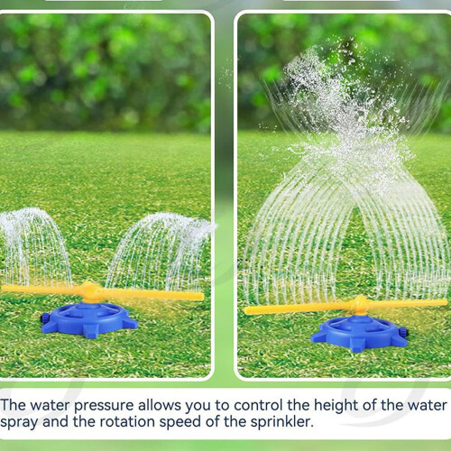 Children's water sprinkler, interactive backyard play, 360 rotatable, portable summer fun 2