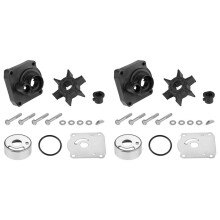2X Water Pump Impeller Repair Kit 4Stroke 25HP for Outboard 61N-W0078 61N-W0078-0A 61N-W0078-00