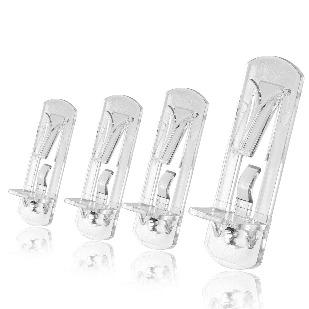 4Pcs Clear 7.9Mm Cabinet Shelf Support Pegs With Selflocking Pins For 5/8 Inch Boards 9771547262763