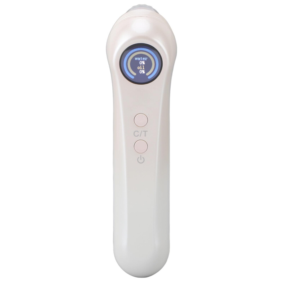 Facial Skin Analyzer with LCD Display, Precision 2 in 1 Moisture and Oil Tester for Beauty Salon