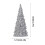 Christmas Tree Decoration LED Acrylic Silver 1 Piece 3