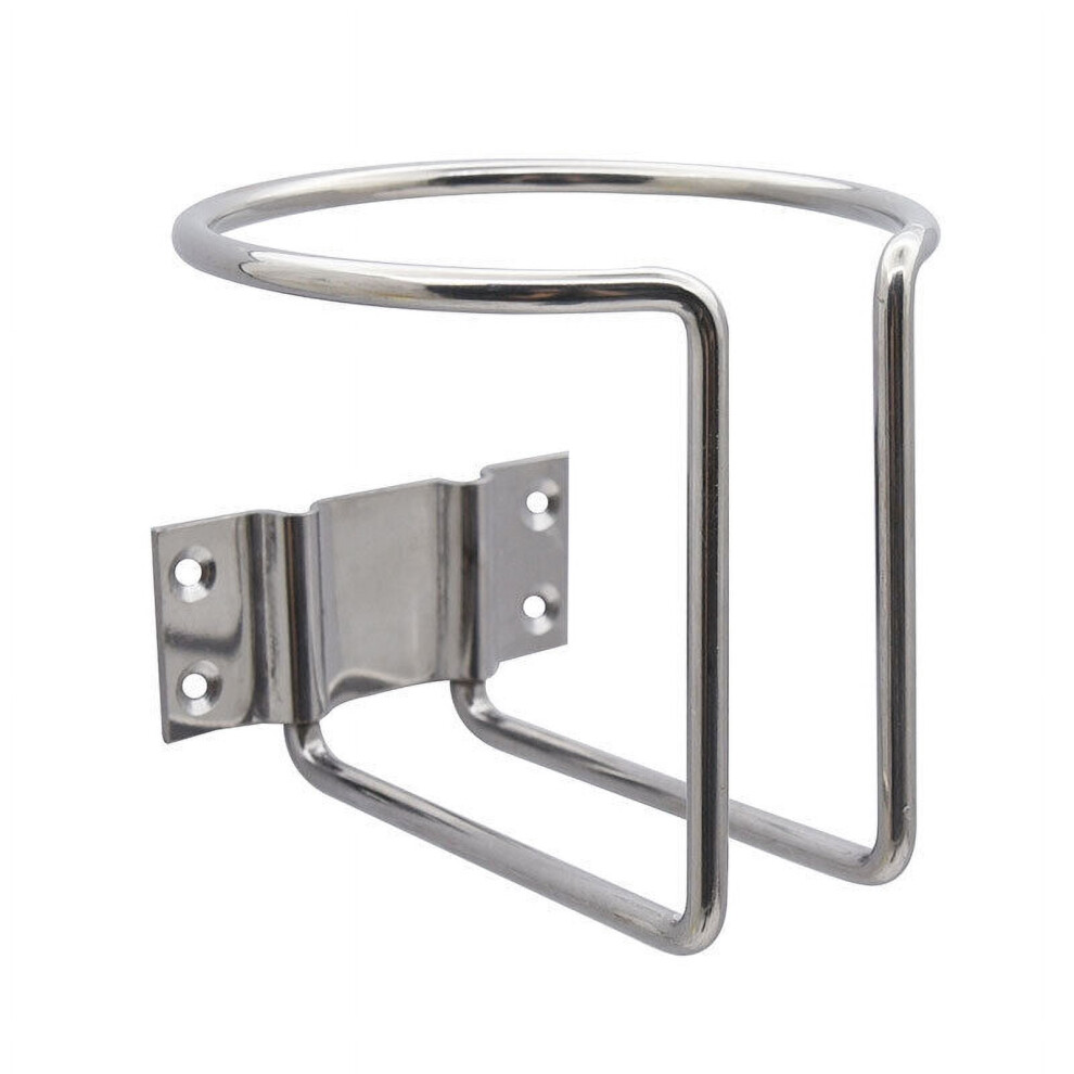 2Pcs Cup Stainless Steel Boat Drink Holder Car Truck Marine Yacht Ring Holders Silver 9365509669433