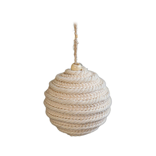 White Plastic Christmas Baubles with Hanging Loop 1