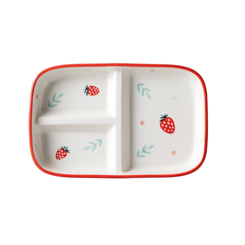 Square Portion Control Plates for Weight Loss,Divided Plates Ceramic Plates