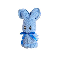 Rabbit Hand Towel for Kids Soft Coral Terry