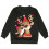 Kids Santa Pullover Cartoon Reindeer Print Round Neck Long 4