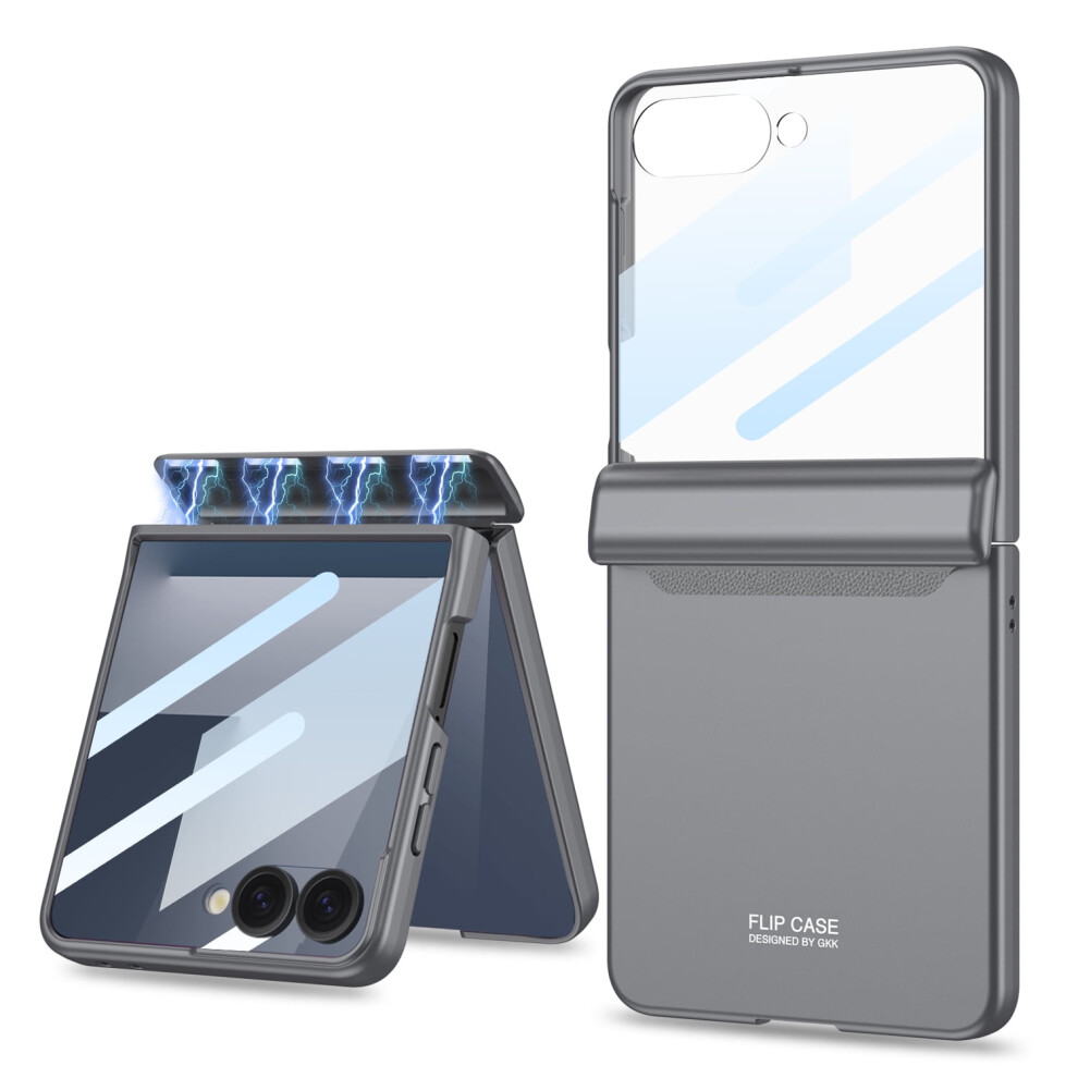Allytechgroup Galaxy Z Flip 7 Case With Built-In Screen Protector, Hinge Protection, Magnetic & Wireless Charging Support – Compatible With Samsung 9365509671788
