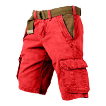 Herre Cargo Shorts Lige Ben Afslappet Arbejdsbukser Daglig Brug Komfortable Letvægts Utilitybukser Forår Sommer Efterår Klassiske Bukser