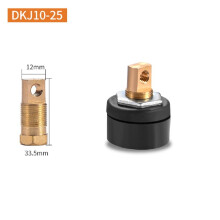 Conector soclu rapid pentru DKJ35-50DKJ10-25DKJ50-70 1 buc. Mașină de sudură cu o singură placă neagră rapidă, față