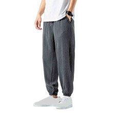 Dame Capribukser Grå Plus Size Stretch Cropped Bukser med Elastisk Talje Mid-Læggen Casual Comfort Fit Størrelse L-5X, Størrelse 5XL